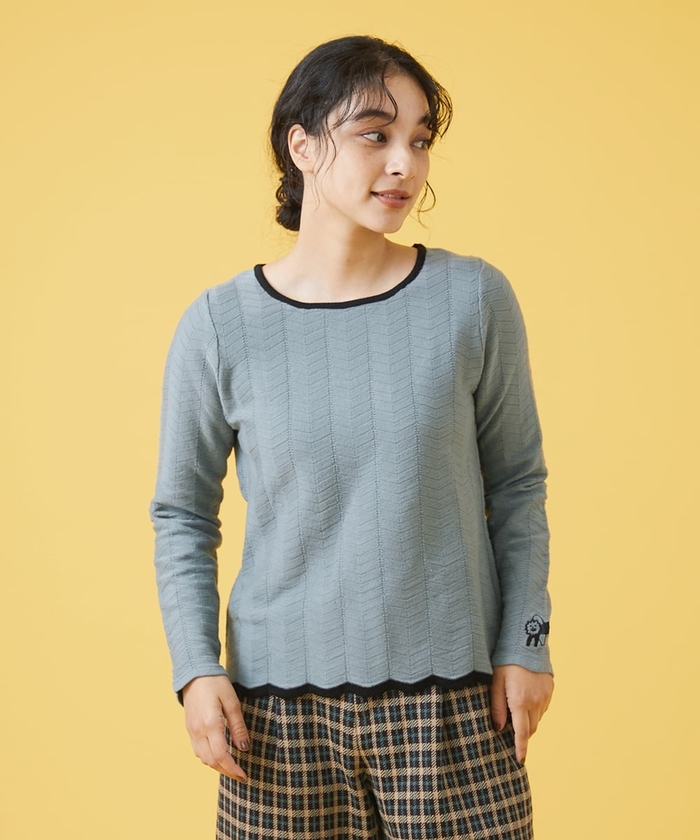 セール】Core ポイント刺繍ニットプルオーバー(505082319