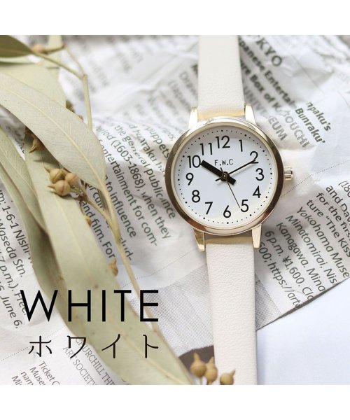 nattito(ナティート)/【メーカー直営店】腕時計 レディース マスター シンプル 見やすい 仕事用 ビジネス プチプラ MKL2301/ホワイト