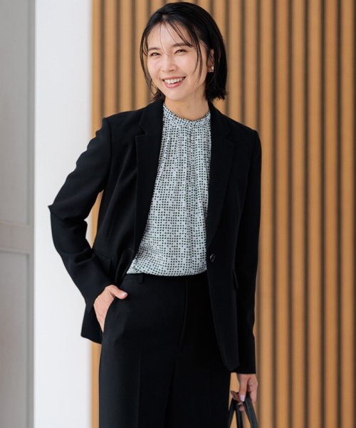 【セットアップ対応】トリアセダブルジョーゼット テーラード ジャケット 品番 パンツ ワンピース