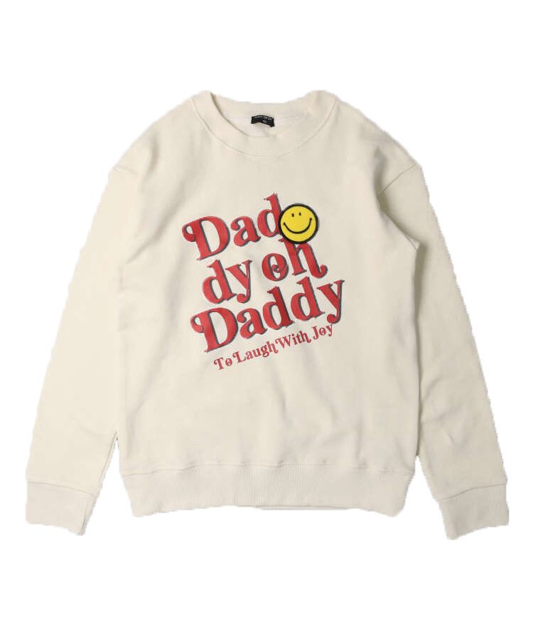 【子供服】 Daddy Oh Daddy (ダディオダディ) スマイル付ロゴプリント裏毛トレーナー 150cm，160cm V10607