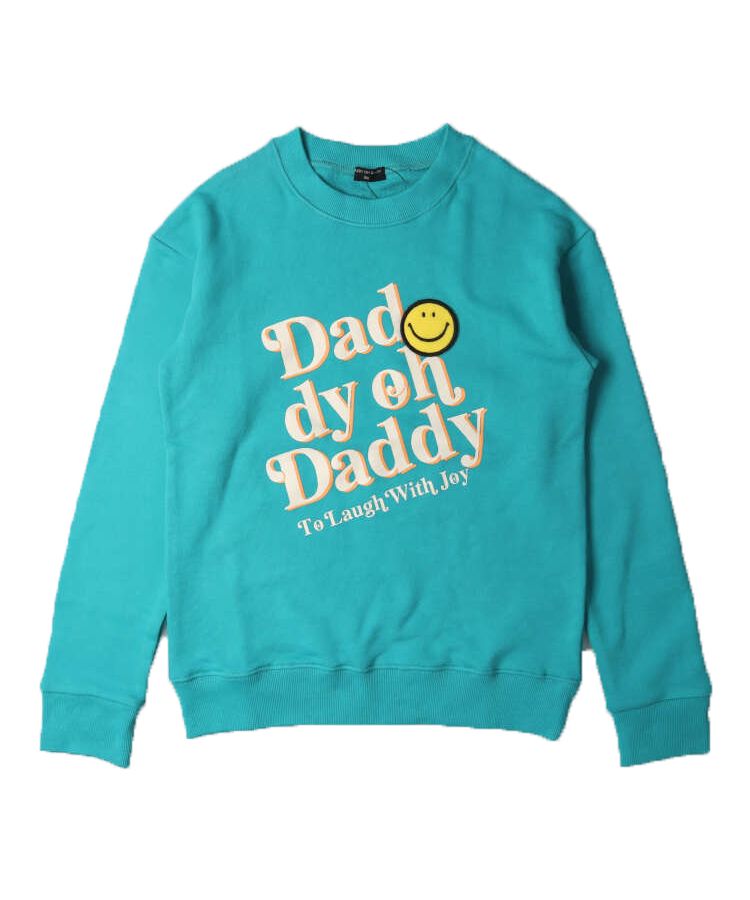 【子供服】 Daddy Oh Daddy (ダディオダディ) スマイル付ロゴプリント裏毛トレーナー 150cm，160cm V10607