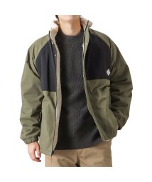 MAC HOUSE(men)(マックハウス（メンズ）)/POWER TO THE PEOPLE パワートゥーザピープル MOVING OUTER ナイロンリバーシブルボアジャケット 2901050/カーキ
