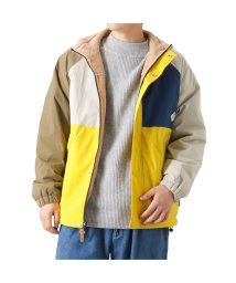 MAC HOUSE(men)(マックハウス（メンズ）)/POWER TO THE PEOPLE パワートゥーザピープル MOVING OUTER ナイロンリバーシブルボアジャケット 2901050/イエロー