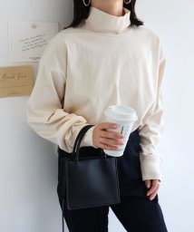 and　Me...(アンドミー)/USAコットン長袖タートルネックTシャツ トップス/キナリ