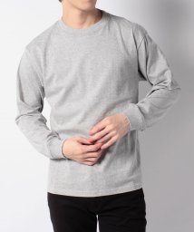 AVIREX(AVIREX)/【AVIREX】 アヴィレックス ヘビーウェイト クルーネック 無地ロングスリーブ/HEAVY WEIGHT CREW NECK LONG SLEEVE/長袖//グレイ