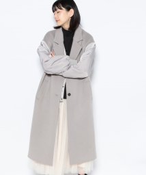 MICA&DEAL(マイカアンドディール)/sleeve－batting coat with vest/GREIGE