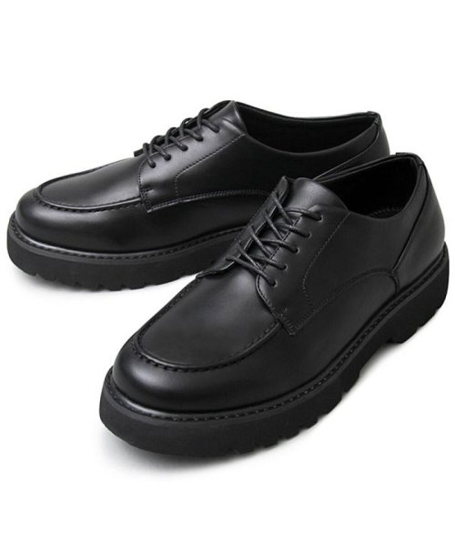 BACKYARD FAMILY(バックヤードファミリー)/glabella Platform Sole Derby Shoes/ブラック