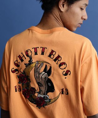 Schott/S/S T－SHIRT "SOUVENIR EMBROIDERED"/スーベニア刺繍 Tシャツ/504919275
