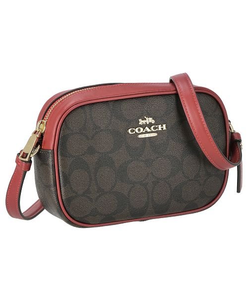 COACH(コーチ)/COACH コーチ　C9926　ショルダーバッグ　PVCシグネチャー　レデイース/ブラウン/レッド