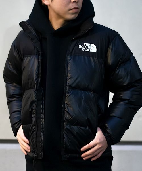 THE NORTH FACE(ザノースフェイス)/THE NORTH FACE ノースフェイス 日本未入荷 NUPTSE HYBRID DOWN BALL JACKET ヌプシ ジャケット ダウンジャケット/ブラック