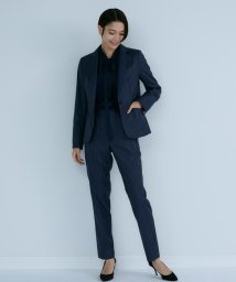 INED(イネド)/ストライプテーパードパンツ《Loro Piana》/ネイビー