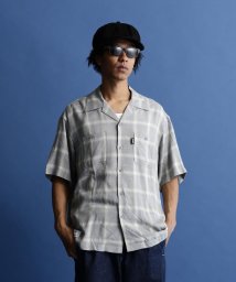 Schott(ショット)/OMBRE PLAID SS SHIRT/オンブレ チェック 半袖シャツ/グレー