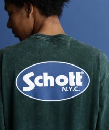 Schott(ショット)/LS T－SHIRT OVAL LOGO/オーバルロゴ ロングスリーブ Tシャツ /ダークグリーン