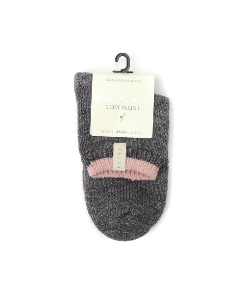 FALKE(ファルケ)/ファルケ 靴下 FALKE COSY PLUSH SHORT SOCKS ショートソックス ルームソックス 厚手 暖かい 保温 防寒 ウール 46380/グレー