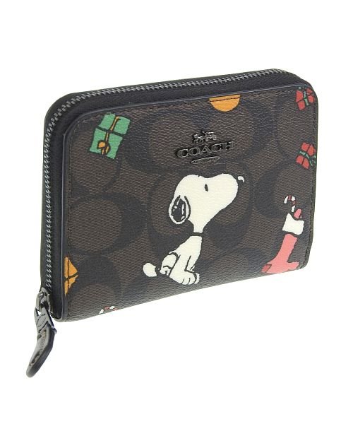 Coach × PEANUTS コーチ スヌーピー ピーナッツ コラボ 二つ折り財布 