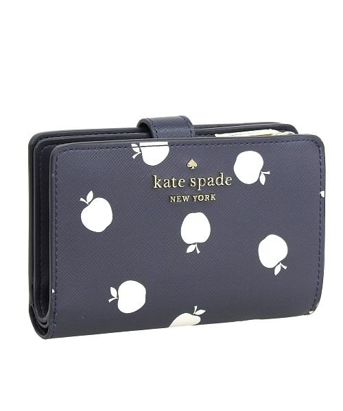 kate spade new york(ケイトスペードニューヨーク)/katespade ケイトスペード STACI 二つ折り財布/ネイビー