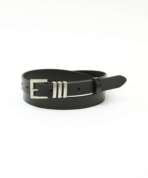 ABAHOUSE(ABAHOUSE)/OILED LEATHER BLACK NARROW BELT/その他2