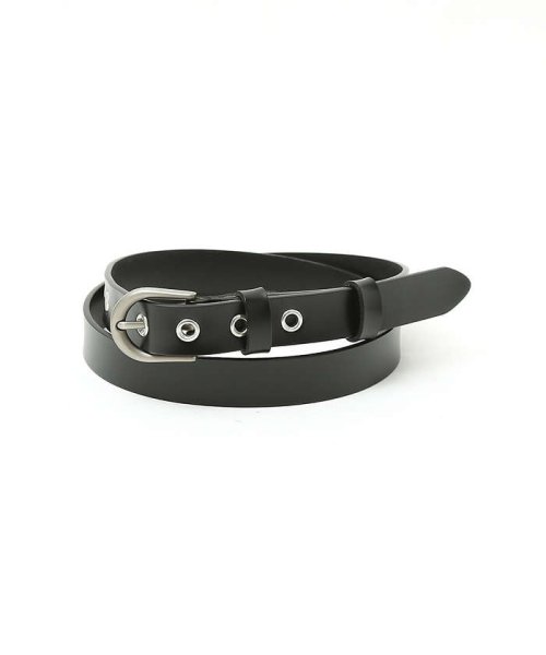 ABAHOUSE(ABAHOUSE)/OILED LEATHER BLACK NARROW BELT/その他4