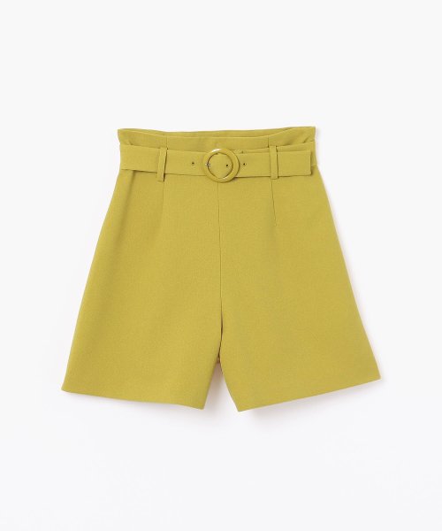 To b. by agnes b. OUTLET(トゥー　ビー　バイ　アニエスベー　アウトレット)/【Outlet】WQ06 SHORT ハイウエストショートパンツ/イエロー
