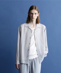 Schott(ショット)/SLUB CHIFFON L/S SHIRT/スラブシフォン シャツ/グレー