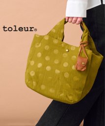 toleur/【toleur / トーラ】ナイロンドット/カウレザートート ミニトートバッグ ランチバッグ ドット柄 ギフト 贈り物 プレゼント 11714/505092304