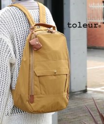 toleur(toleur)/【toleur / トーラ】バッグ リュック バックパック デイパック リュックサック 鞄 ウォッシュ加工 ナイロン カウレザー 11337/マスタード