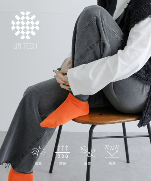 URBAN RESEARCH(アーバンリサーチ)/『UR TECH』リブソックス/ORANGE