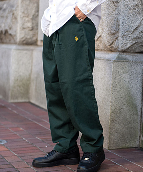 U.S. POLO ASSN. デニム&ツイルバルーンパンツ ワイドパンツ