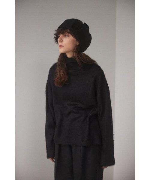 BLACK BY MOUSSY(ブラックバイマウジー)/shaggy turtle neck tops/BLK