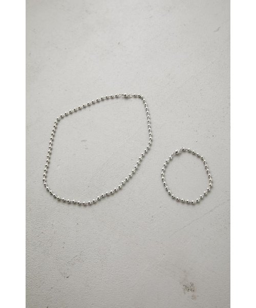 AZUL by moussy(アズールバイマウジー)/3WAY BALLCHAIN NECKLACE/SLV