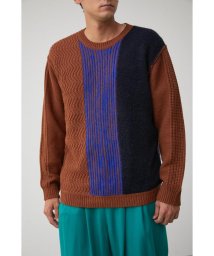 AZUL by moussy/PANEL SWITCHING KNIT/505095464