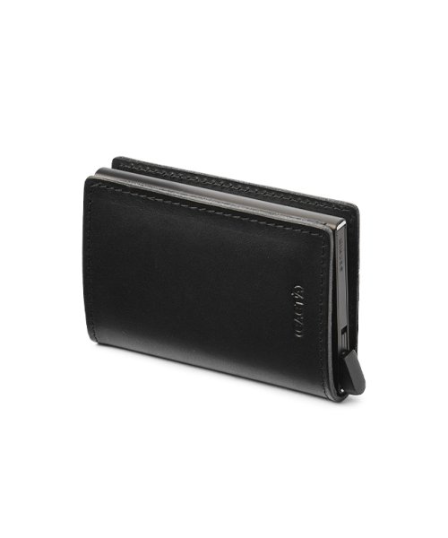 (CACT'A)(カクタ)/カクタ 財布 三つ折り財布 メンズ レディース コンパクトウォレット カードケース レザー スキミング防止 本革 極小財布 CACTA 2023/ブラック