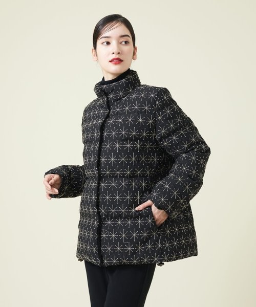 アスタリスク刺繍ダウンジャケット 
