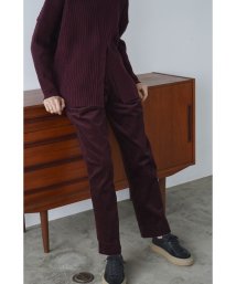 CLANE(クラネ)/CORDUROY TAPERED PANTS/BORDEAUX