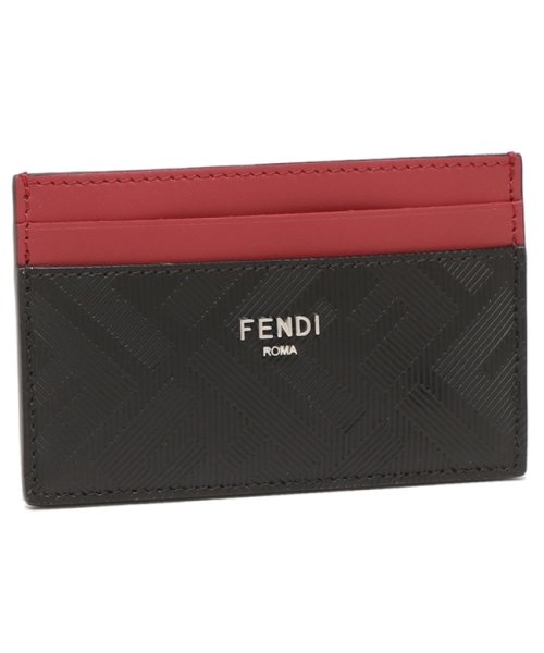 FENDI(フェンディ)/フェンディ カードケース ブラック レッド メンズ FENDI 7M0347 AJF4 F19KP/その他