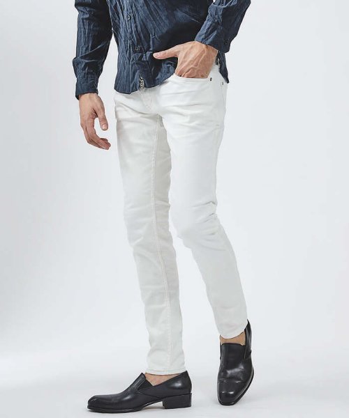 【24S/S新色追加】オリジナルバンダナ付き ハイパーストレッチ スキニー デニ モデル：H182 B89 W73 H90