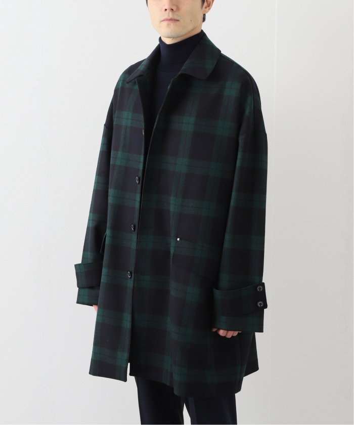 値下げ マッキントッシュ ブラックウォッチコート シップス別注