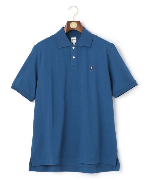 J.PRESS MENS(J．プレス　メンズ)/【Pennant Label】Garment Dyed Polo Shirt / Bulldog/ダルブルー系