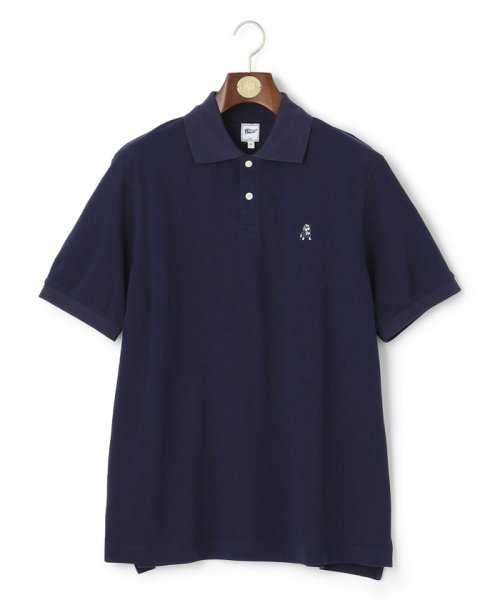 J.PRESS MENS(J．プレス　メンズ)/【Pennant Label】Garment Dyed Polo Shirt / Bulldog/ネイビー系