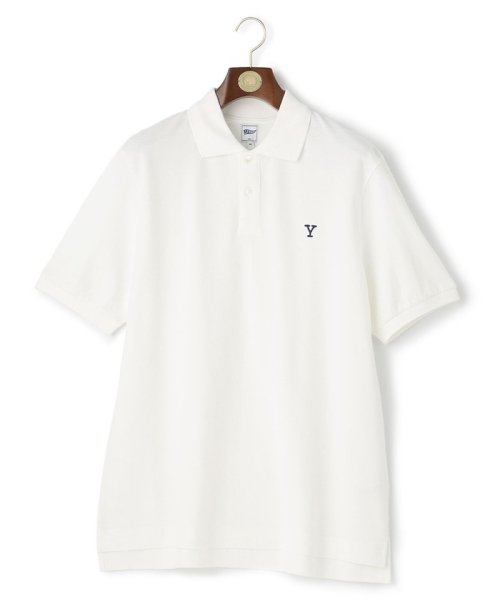 J.PRESS MENS(J．プレス　メンズ)/【Pennant Label】Garment Dyed Polo Shirt / Yale/ホワイト系