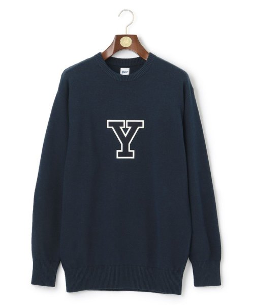 J.PRESS MENS(J．プレス　メンズ)/【Pennant Label】Varsity Crewneck Sweater / Yale/ネイビー系