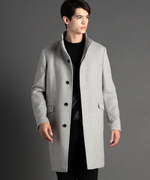 【ex/tra】カシミヤビーバー スタンドカラーコート 