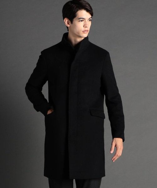 【ex/tra】カシミヤビーバー スタンドカラーコート 