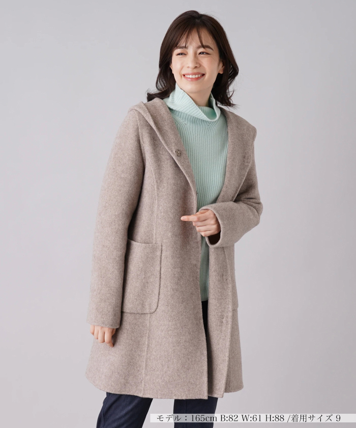 【セール】フーデッドコート【Leilian WHITE LABEL】(505063609) レリアン(Leilian) MAGASEEK