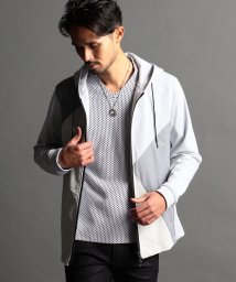 NICOLE CLUB FOR MEN/アラカルトパネル切替ZIP－UPパーカー/505068481