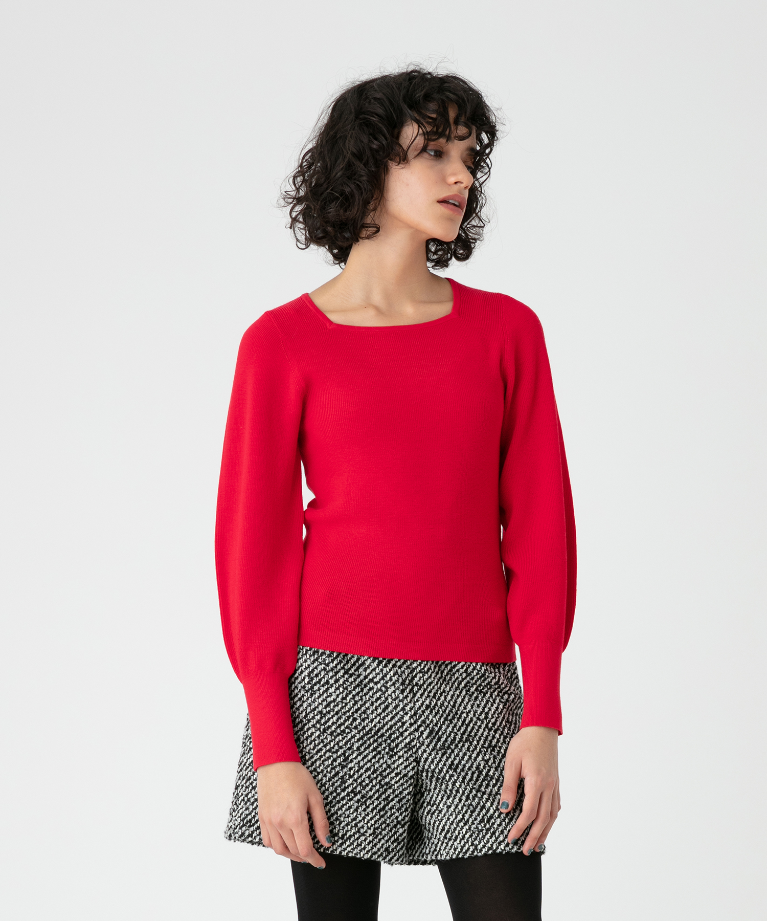 LOULOU WILLOUGHBY】スクエアデコルテプルオーバー 春夏 www