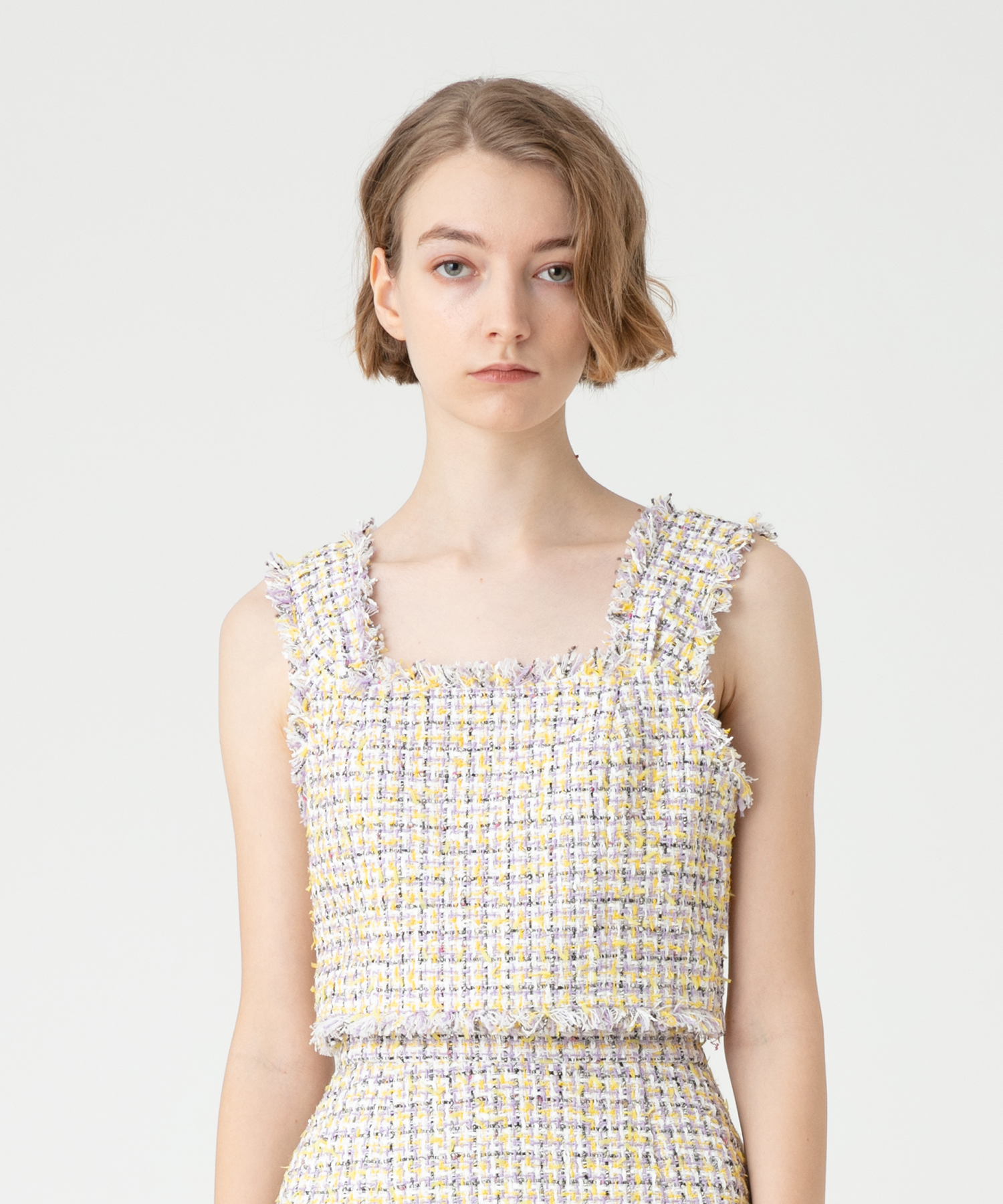 30%OFF SALE セール ルルウィルビー ファンシーツイード ショート