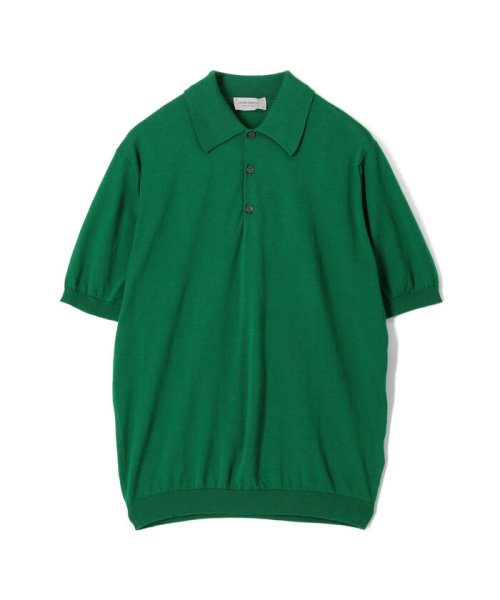 TOMORROWLAND BUYING WEAR(TOMORROWLAND BUYING WEAR)/JOHN SMEDLEY 30G コットン ニットポロシャツ Easy fit/55グリーン