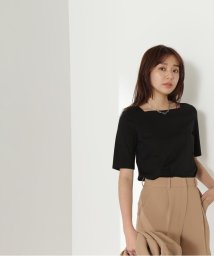 NATURAL BEAUTY BASIC(ナチュラルビューティーベーシック)/＜ベーシックカットソーシリーズ＞スクエアネック/クロ