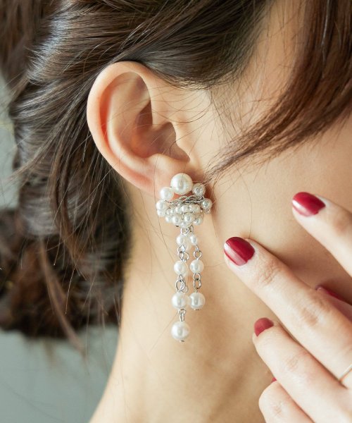 niana ニアナ パーティー イヤリング 両耳 アクセサリー パール  